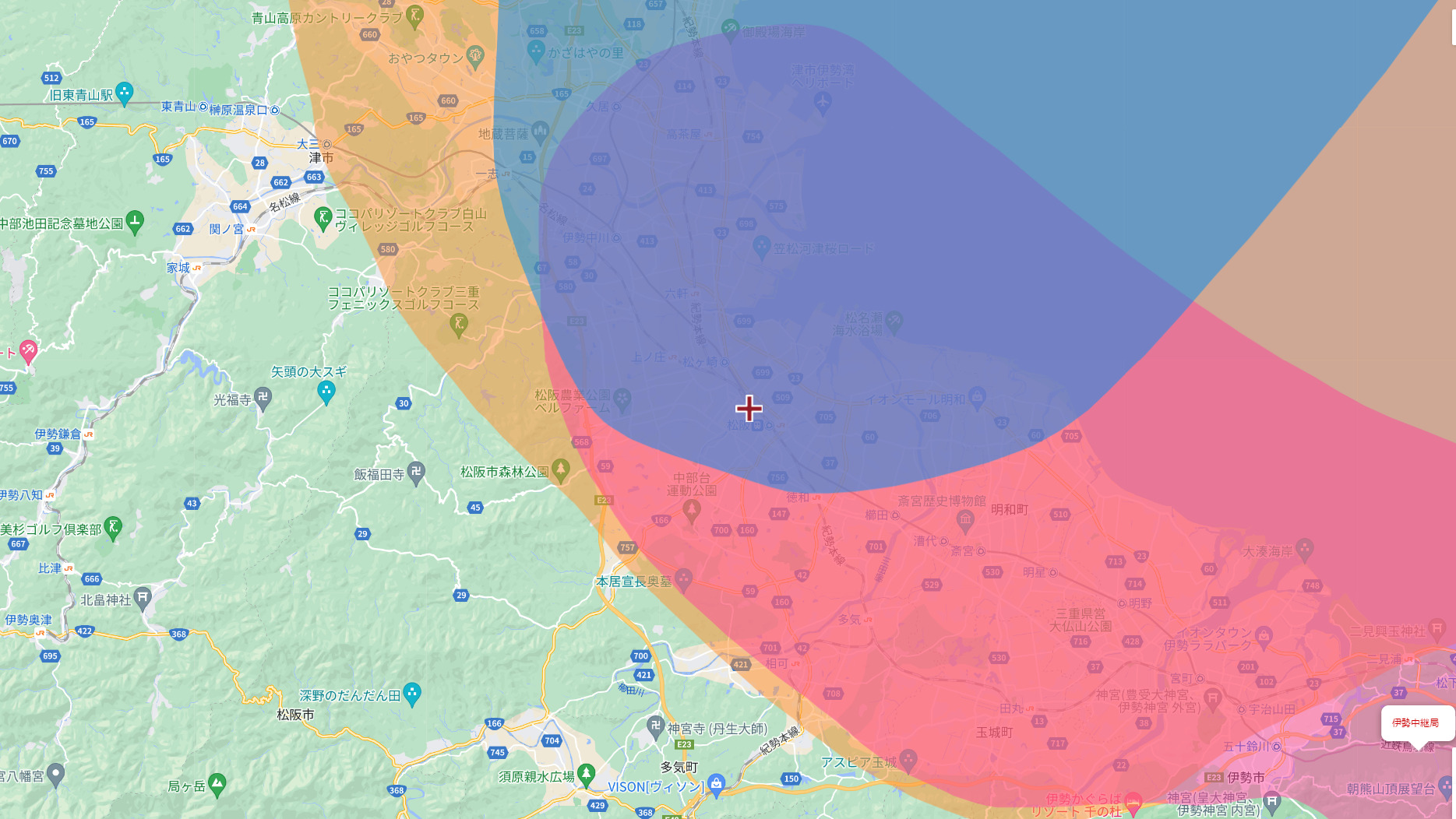 松阪市の電波事情